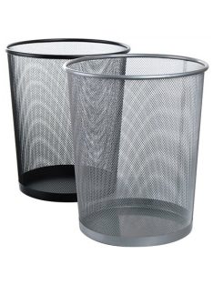 Fémhálós papírkosár 26,5 x 28cm, Fornax ezüst