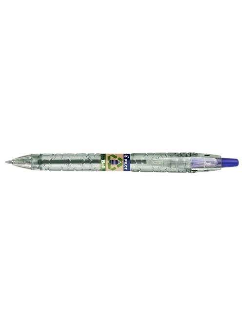 PILOT Golyóstoll, 0,27 mm, nyomógombos, PILOT "B2P EcoBall", kék