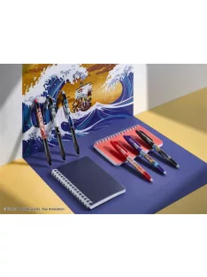   PILOT Rollertoll készlet, 0,35 mm, nyomógombos, PILOT "Frixion Ball"/"Frixion Ball Plus", 3különböző szín+One Piece matrica