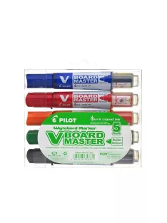   PILOT Táblamarker készlet, 2,3 mm, kúpos, PILOT "V-Board Master", 5 különböző szín