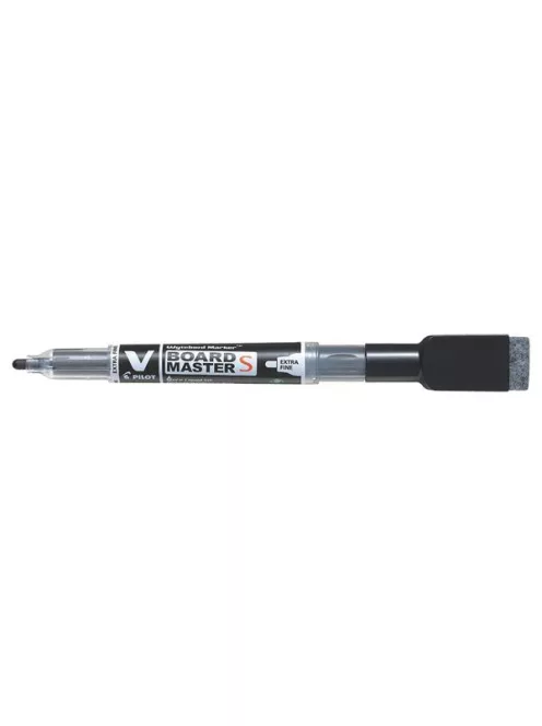 PILOT Táblamarker, törlőkupakkal, 1,3 mm, EF, kúpos, PILOT "V-Board Master S", fekete