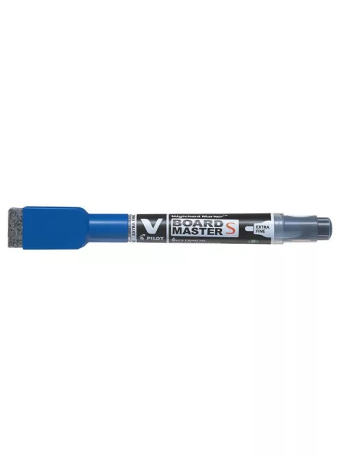 PILOT Táblamarker, törlőkupakkal, 1,3 mm, EF, kúpos, PILOT "V-Board Master S", kék