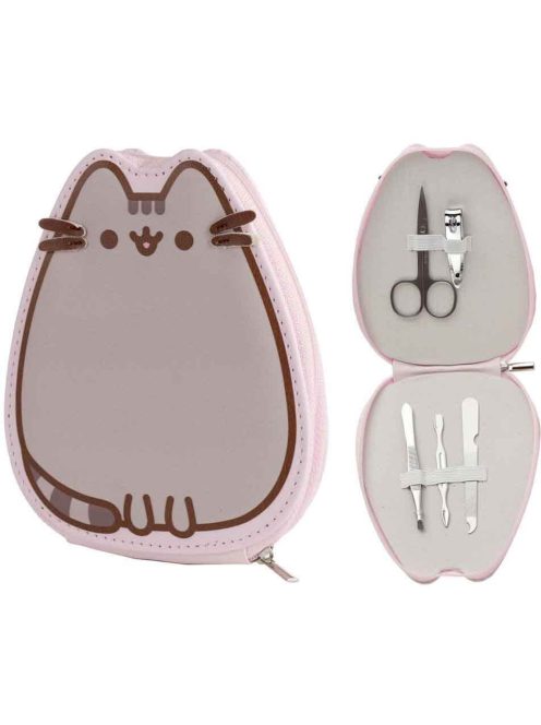 Pusheen cicás manikűr szett, 5 db-os