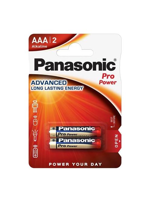 PANASONIC Elem, AAA mikro, 2 db, PANASONIC "Pro power"