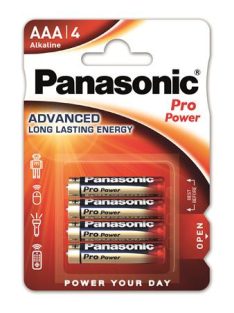   PANASONIC Elem, AAA mikro, 4 db, PANASONIC "Pro power"