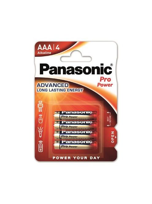 PANASONIC Elem, AAA mikro, 4 db, PANASONIC "Pro power"