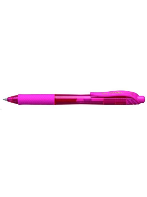 PENTEL Zseléstoll, 0,35 mm, nyomógombos, PENTEL "EnerGelX BL107", rózsaszín