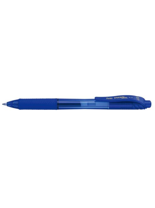 PENTEL Zseléstoll, 0,35 mm, nyomógombos, PENTEL "EnerGelX BL107", sötétkék