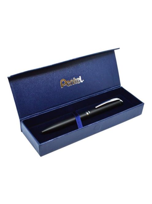 PENTEL Rollertoll, 0,35 mm, rotációs, fekete tolltest, PENTEL "EnerGel BL-2007" kék