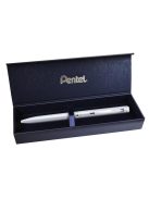 PENTEL Zseléstoll, 0,35 mm, rotációs, ezüst tolltest, PENTEL "EnerGel BL-2007" kék