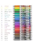 PENTEL Zseléstoll, 035 mm, nyomógombos, PENTEL "EnerGel BL77", korall