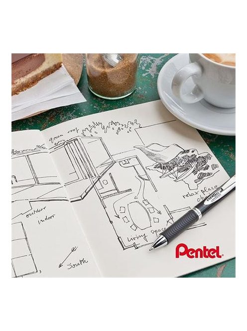 PENTEL Zseléstoll betét 0,35 mm, PENTEL "EnerGel LRP7", kék