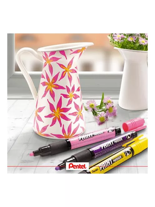 PENTEL Lakkmarker, 2 mm, kúpos, PENTEL "MMP20", fehér