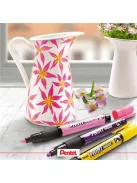 PENTEL Lakkmarker, 2 mm, kúpos, PENTEL "MMP20", kék