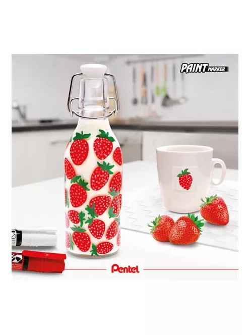 PENTEL Lakkmarker, 2 mm, kúpos, PENTEL "MMP20", piros