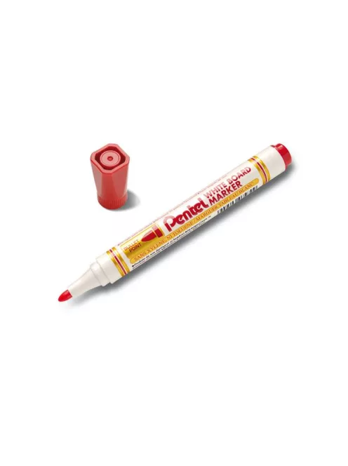 PENTEL Táblamarker, 2 mm, kúpos hegy, PENTEL, piros