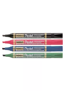   PENTEL Alkoholos marker, 0,6-4,5 mm, vágott, PENTEL "N860", kék