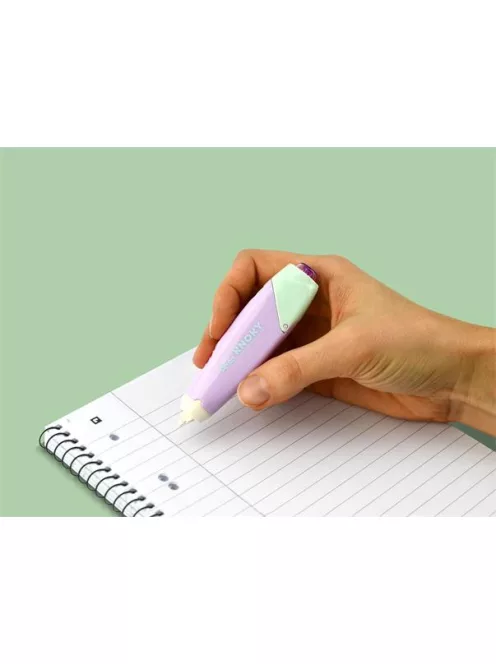 PENTEL Hibajavító roller, 5 mm x 6 m, utántölthető, PENTEL "Knoky", világoszöld-lila