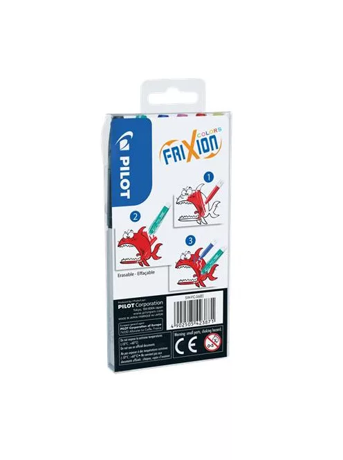 PILOT Filctoll készlet, 0,39-0,7 mm, törölhető, PILOT "Frixion Colors", 6 különböző szín