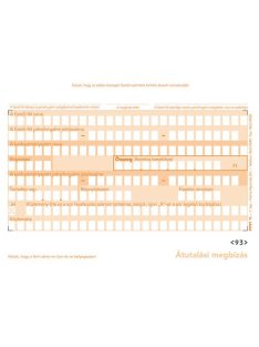   Pátria Nyomtatvány Átutalási megbízás 2 lapos garnitúra