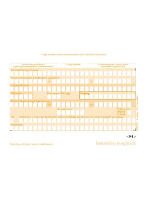 Pátria Nyomtatvány Beszedési megbízás 3 lapos garnitúra