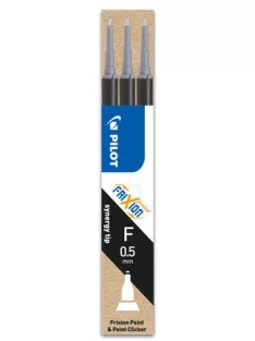   PILOT Rollertoll betét, 0,25 mm, tűhegyű, törölhető, PILOT "Frixion Point", fekete