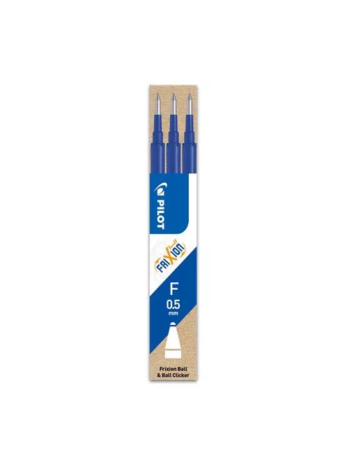 PILOT Rollertoll betét, 0,25 mm, törölhető, PILOT "Frixion Ball/Clicker", kék