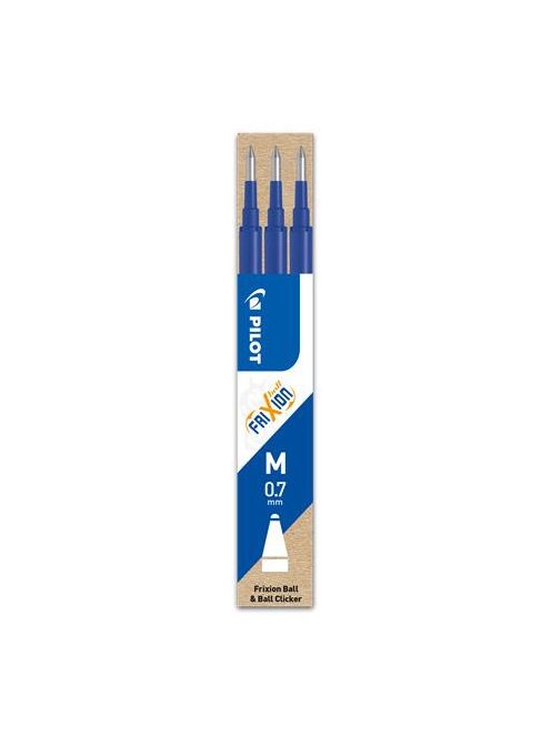 PILOT Rollertoll betét, 0,35 mm, törölhető, PILOT "Frixion Ball/Clicker", kék