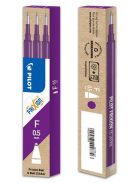 PILOT Rollertoll betét, 0,25 mm, törölhető, PILOT "Frixion Ball/Clicker", lila