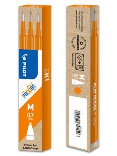   PILOT Rollertoll betét, 0,35 mm, törölhető, PILOT "Frixion Ball/Clicker", narancssárga