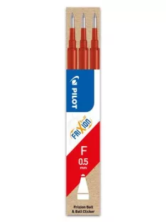   PILOT Rollertoll betét, 0,25 mm, törölhető, PILOT "Frixion Ball/Clicker", piros