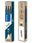 PILOT Rollertoll betét, 0,35 mm, törölhető, PILOT "Frixion Ball/Clicker", sötétkék