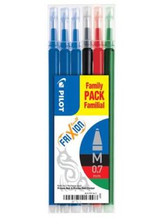   PILOT Rollertoll betét, 0,35 mm, törölhető, PILOT "Frixion Ball/Clicker", 4 vegyes szín