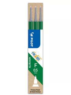   PILOT Rollertoll betét, 0,25 mm, tűhegyű, törölhető, PILOT "Frixion Point", zöld