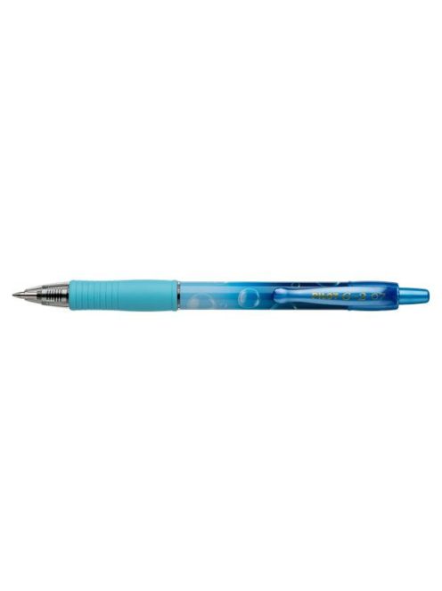 PILOT Zseléstoll, 0,32 mm, nyomógombos, PILOT "G-2 Blue Bubble", kék
