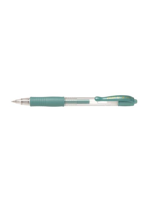 PILOT Zseléstoll, 0,32 mm, nyomógombos, PILOT "G-2 Metallic", zöld