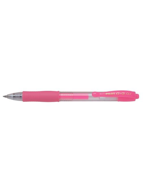 PILOT Zseléstoll, 0,37 mm, nyomógombos, PILOT "G-2 Neon", pink