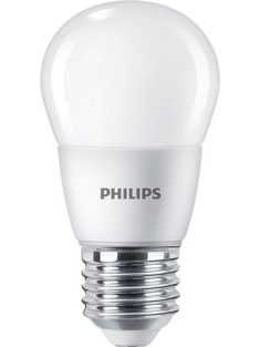   PHILIPS LED izzó, E27, kis gömb, P48, 7W, 806lm, 2700K, PHILIPS "CorePro"