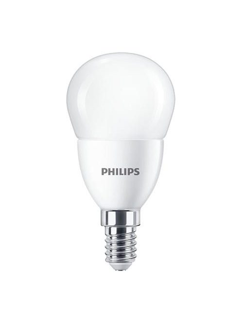 PHILIPS LED izzó, E14, kisgömb, P48, 7W, 806lm, 2700K, PHILIPS "CorePro"