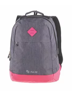   PULSE Hátizsák, notebook tartóval, PULSE "Bicolor", szürke-pink