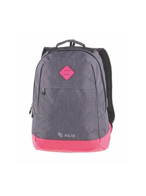 PULSE Hátizsák, notebook tartóval, PULSE "Bicolor", szürke-pink