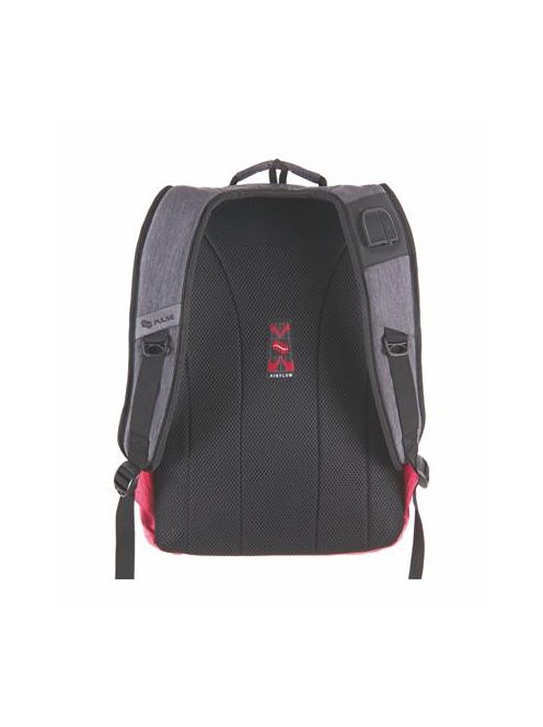 PULSE Hátizsák, notebook tartóval, PULSE "Bicolor", szürke-pink