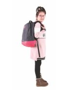 PULSE Hátizsák, notebook tartóval, PULSE "Bicolor", szürke-pink