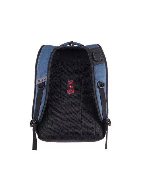 PULSE Hátizsák, notebook tartóval, PULSE "Bicolor Yale", kék