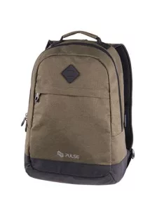   PULSE Hátizsák, notebook tartóval, PULSE "Bicolor Olive", zöld