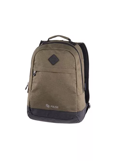 PULSE Hátizsák, notebook tartóval, PULSE "Bicolor Olive", zöld