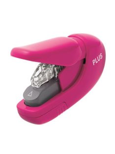   PLUS Kapocs nélküli tűzőgép, kézi, 5 lap, PLUS, rózsaszín