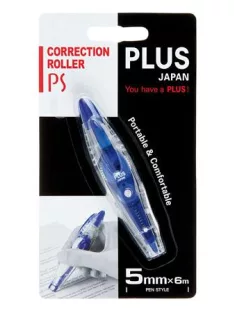   PLUS Hibajavító roller, 5mm x 6m, PLUS "PS", kék
