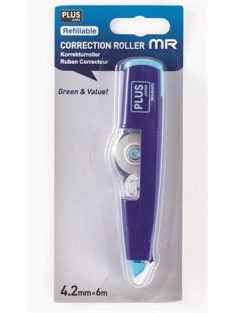   PLUS Hibajavító roller, 4,2mm x 6m, PLUS "MR", kék