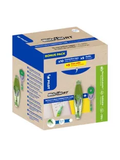   PILOT Hibajavító roller, 4 mm x 6 m, utántölthető, PILOT "Whiteline RT, Bonus Pack", utántöltővel